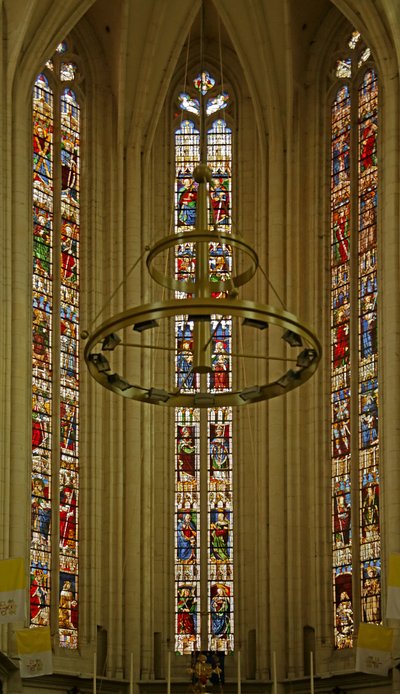 Vue des trois fenêtres les plus orientales - French School